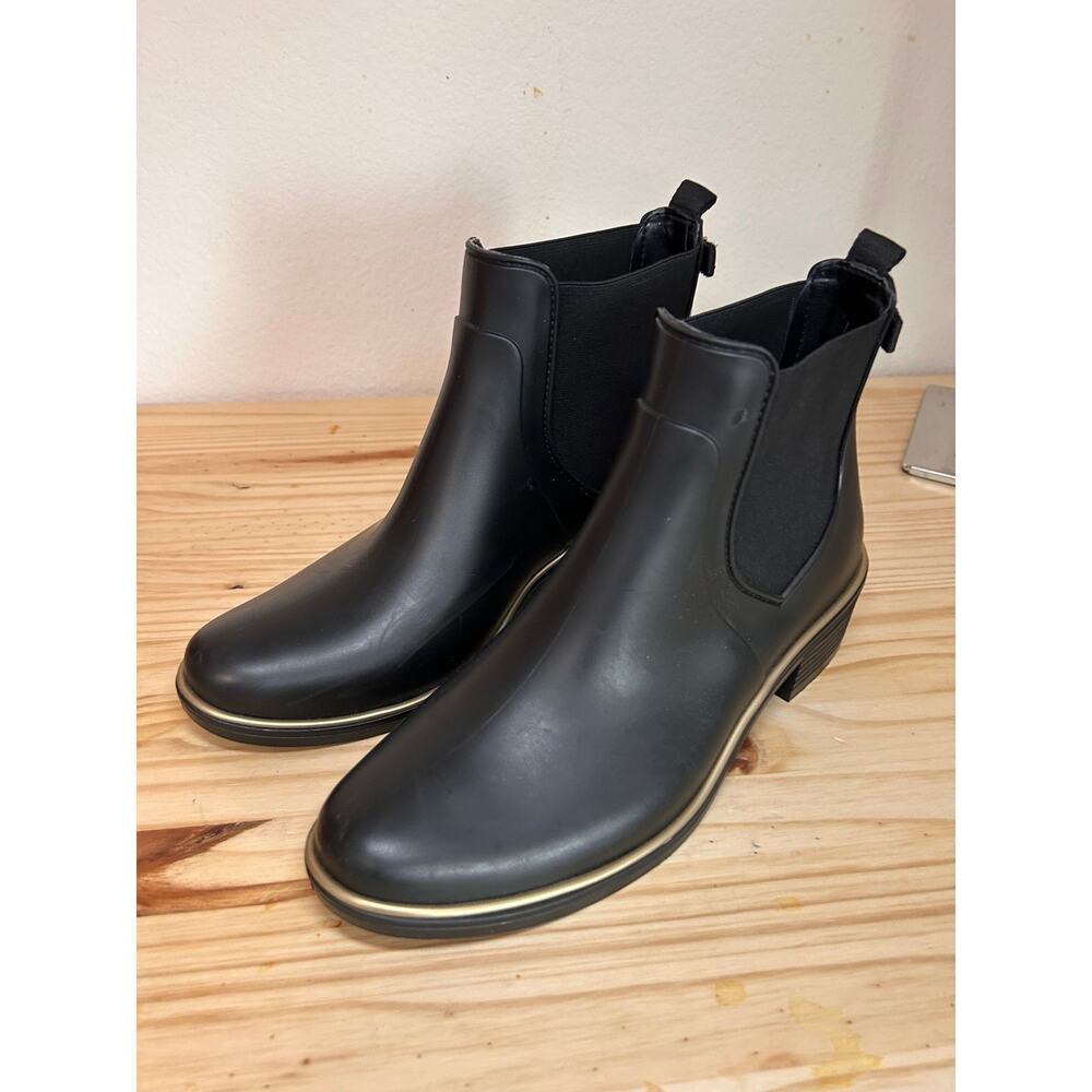 Kate spade new york Black Sedgewick Chelsea Rain Booties Size 8 Org MSRP $150